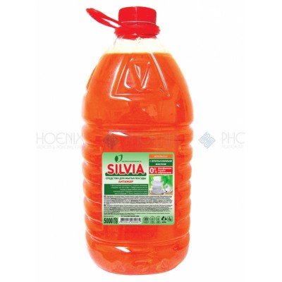 Средство для мытья посуды «SILVIA» АНТИЖИР «АПЕЛЬСИН» с апельсиновым маслом, 5000 мл