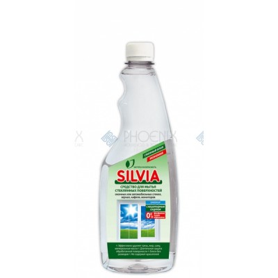 Средство для мытья стекол «SILVIA» ОКЕАНИК с нашатырным спиртом (СМЕННЫЙ БЛОК), 500 мл