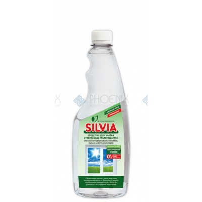 Средство для мытья стекол «SILVIA» ВЕСЕННИЙ БУКЕТ с нашатырным спиртом (СМЕННЫЙ БЛОК), 500 мл